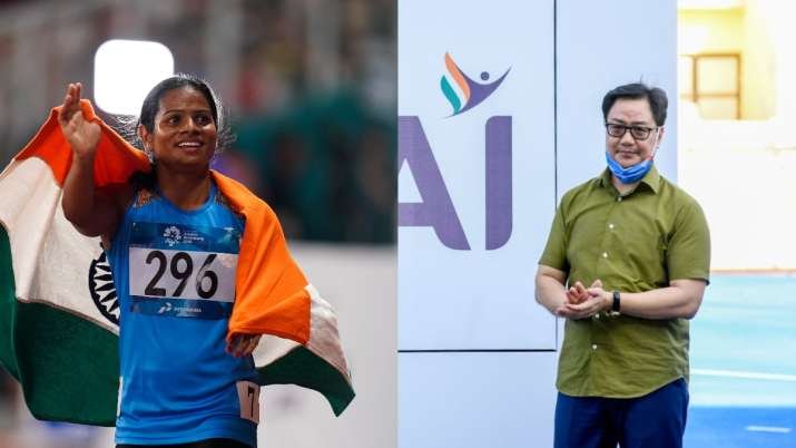 Exclusive | टॉप्स में शामिल होने के बाद बोली दुती चंद, “खेल मंत्री किरेन रिजिजू ने निभाया अपना वादा”