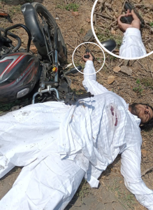 असद के हाथ में अत्याधुनिक हथियार।