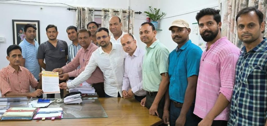 राजस्थान रेडियोग्राफर एसोसिएशन ने आंदोलन का आगाज करते हुए मुख्यमंत्री के नाम दिया ज्ञापन