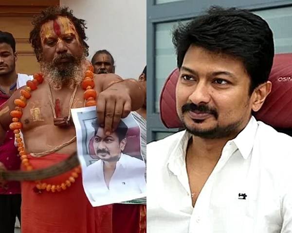 उदयनिधि का सिर कलम करने पर 10 करोड़ देने की घोषणा, अयोध्या में पुतला भी फूंका