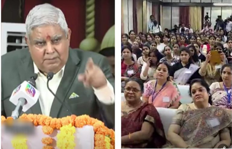 जयपुर में उपराष्ट्रपति ने कही बहुत बड़ी बात………फिर सवाल उठाया  ‘और हम यह बर्दाश्त करें?’, अब निकाले जा रहे हैं इसके सियासी मायने