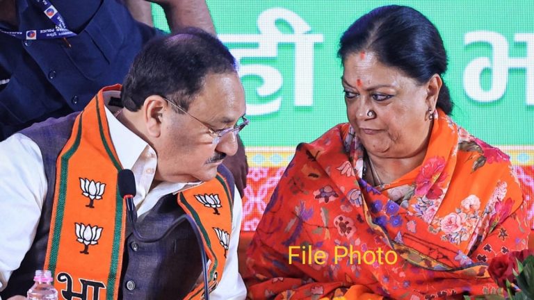 वसुंधरा की करीब 75 मिनट तक हुई राष्ट्रीय अध्यक्ष नड्डा से बातचीत, उधर विधायक कंवर लाल ने कहा-दुष्यंत के द्वारा बाड़ेबंदी की बात गलत