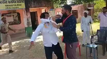 कांग्रेस से बागी व निर्दलीय प्रत्याशी नरेश मीणा ने एसडीएम को जड़ दिया थप्पड़, मतदान के बीच हंगामा (देखें वीडियो)