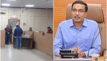 ऑफिस में बुजुर्ग को बेवजह खड़े रखना बाबुओं को पड़ा भारी, मिली 20 मिनट खड़े रहने की सजा (वीडियो)