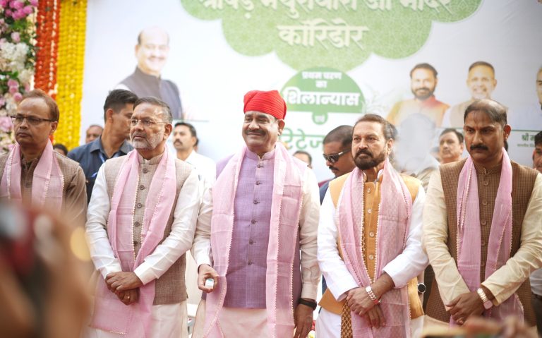 बिरला ने किया वल्लभ सम्प्रदाय की प्रथम पीठ श्री बड़े मथुराधीश जी मंदिर कॉरिडोर के प्रथम चरण व अन्य विकास कार्यों का शिलान्यास, 18.24 करोड़ रुपए आएगी लागत