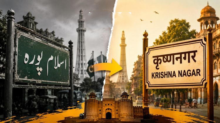 हैरतअंगेज: पाकिस्तान के लाहौर में इस्लामी पहचान वाले 9 जगहों के नाम बदल कर मूल नाम किए, जैसे इस्लामपुरा अब कृष्णनगर व बाबरी चौक फिर से जैन मंदिर चौक हुआ